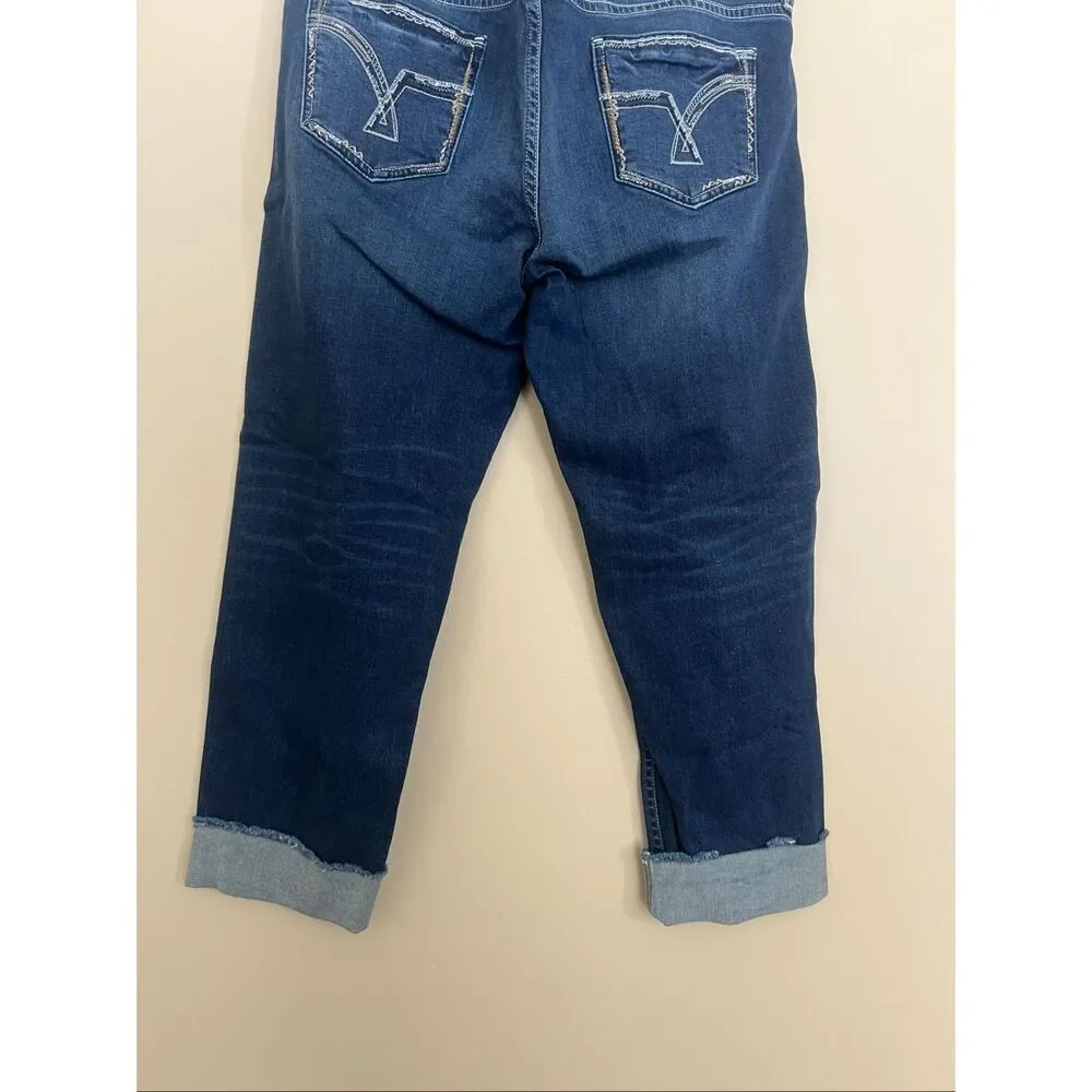 Vigoss Crop Heritage Fit Blue Jeans Woman’s Size 14 Length 25 - Picture 11 of 13